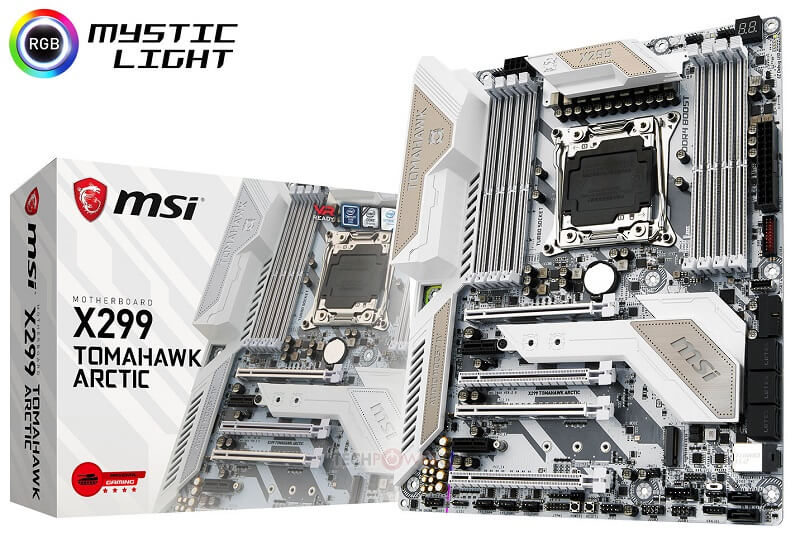 MSI X299 Tomahawk Arctic Motherboard Revealed