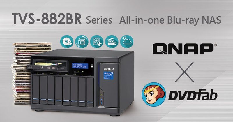 QNAP TVS-882BR Blu-Ray NAS Banner