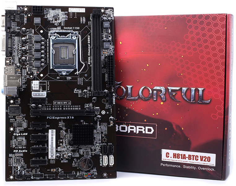 Colorful Launches H81A-BTC V20 Cryptocurrency Mining Motherboard