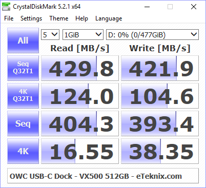 OWC USB-C Dock BenchStorage cdm