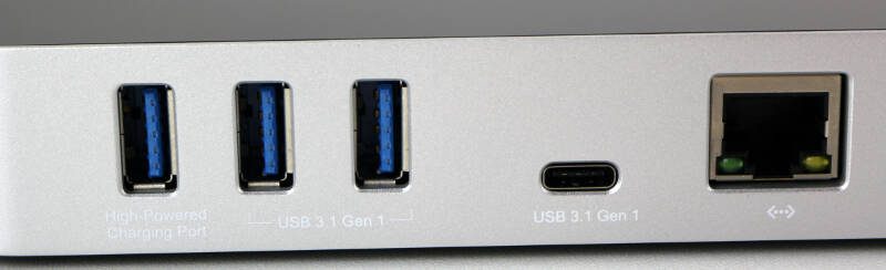 OWC USB-C Dock Photo closeup rear left