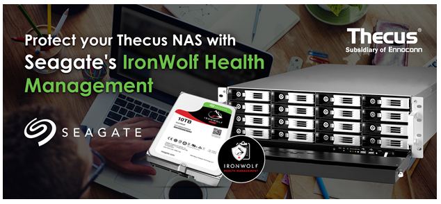 Thecus NAS with Seagate IronWolf Health Management IHM