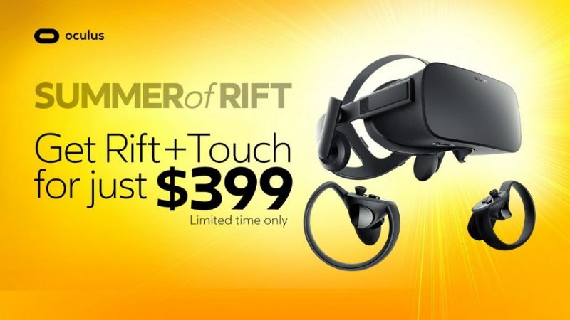 Oculus Extends 'Summer of Rift' $399 Sale