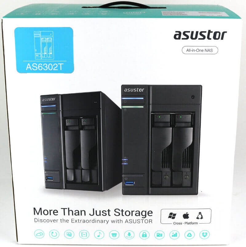 ASUSTOR AS6302T Photo box front