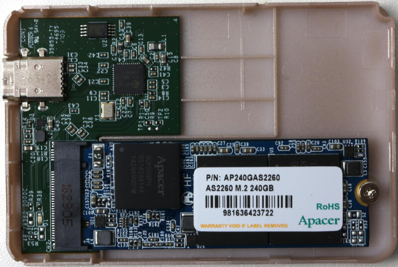 Apacer AS Mini 240GB Photo Details inside out