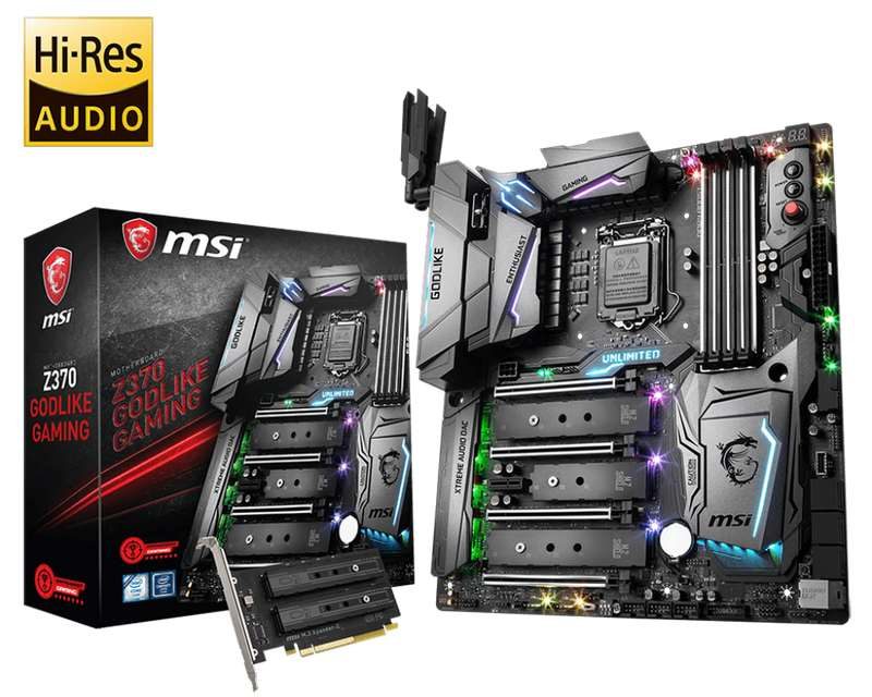 MSI Unleashes Z370 GODLIKE Gaming Motherboard