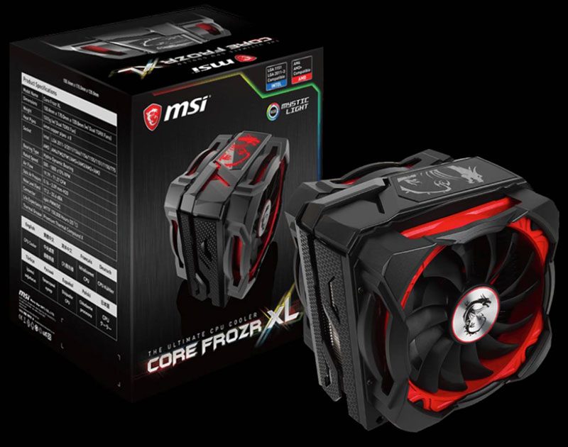 MSI Core Frozr XL RGB CPU Cooler Review