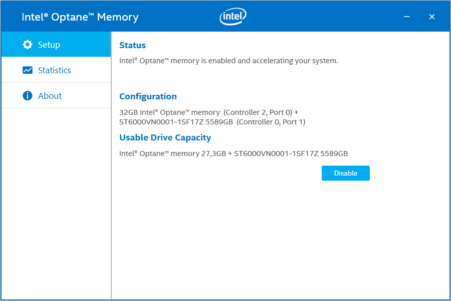 Intel Optane 32GB SS Install 11