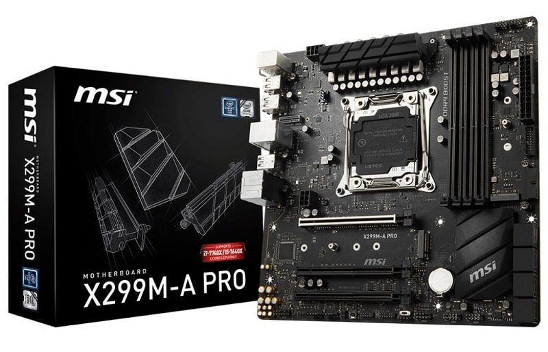 MSI Unveils X299M-A Pro Micro-ATX Motherboard