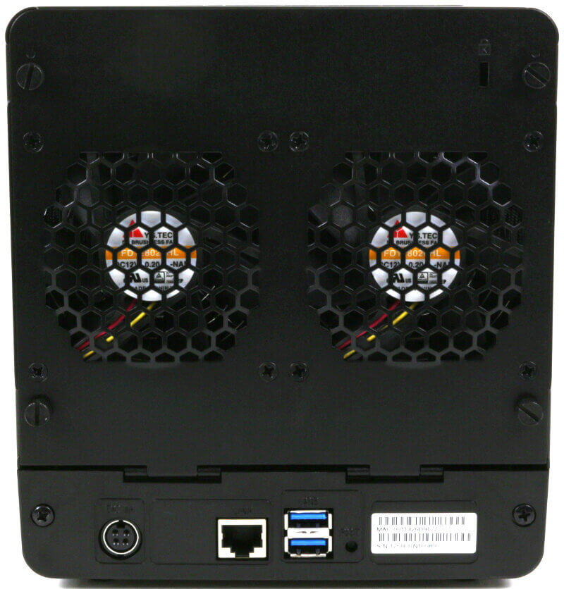 Synology DS418j Photo view rear