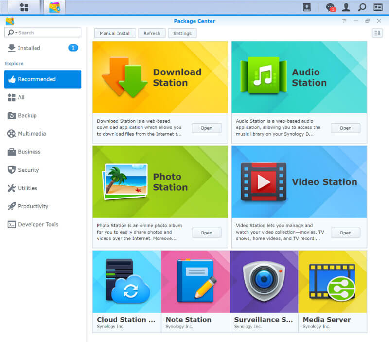 Synology DSM SS06 App Store package center 2