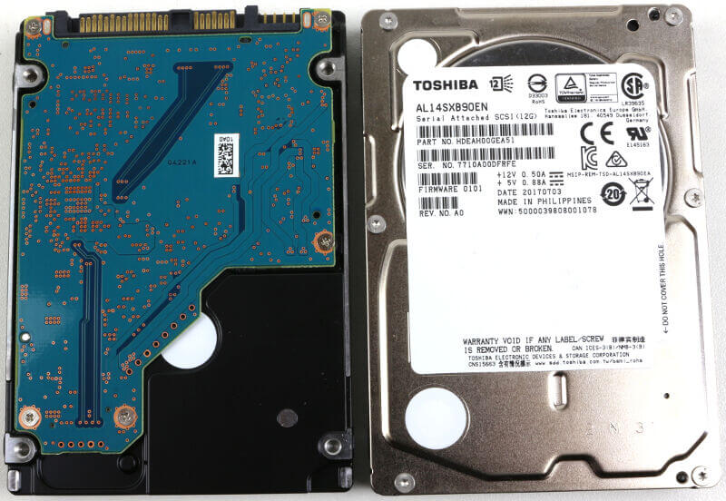 Toshiba AL14SX RAID Photo view top and bottom