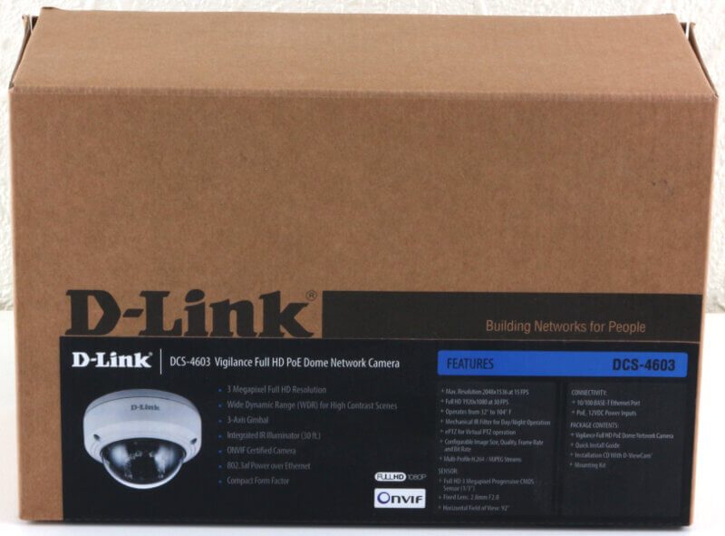 D-Link Vigilance CAMs Photo DCS-4603 box