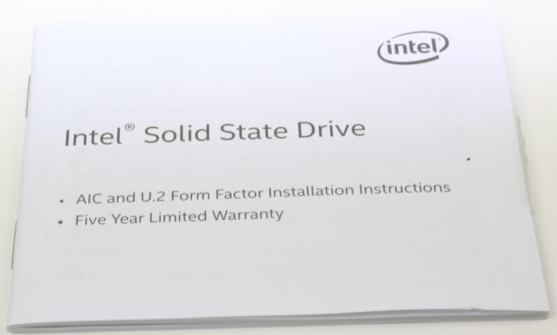 Intel 900p Optane 280GB Photo accessory install notes