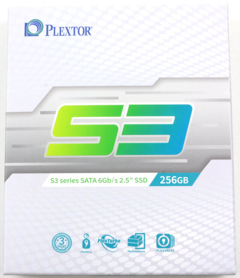 Plextor S3C 256GB Photo box front