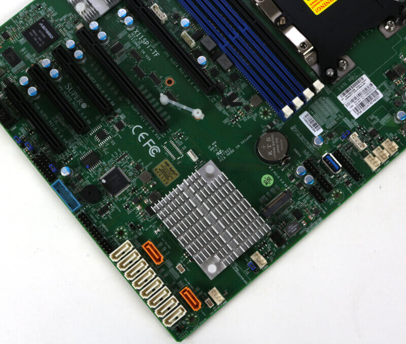 Supermicro X11SPi-TF Photo view angle bottom front