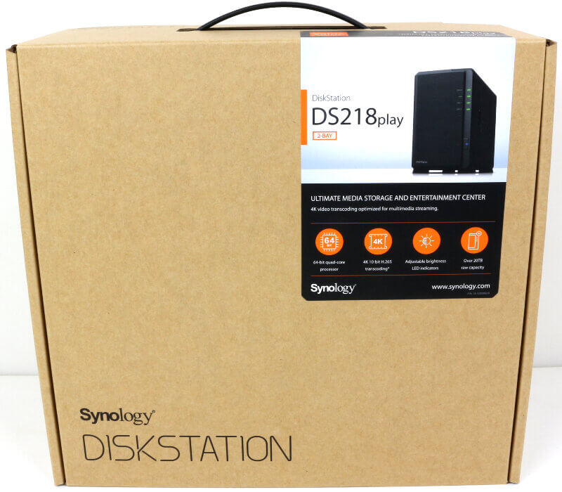 Synology DS218play Photo box front