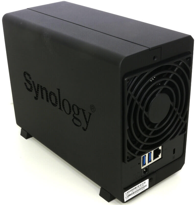 Synology DS218play Photo view rear angle right