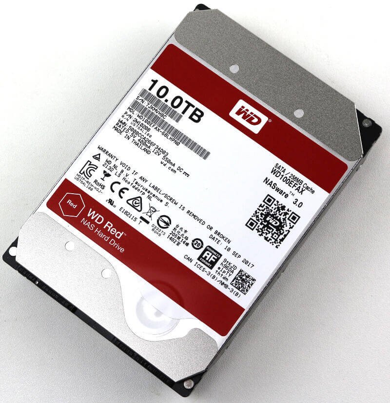 WD RED 10TB Photo top angle 1