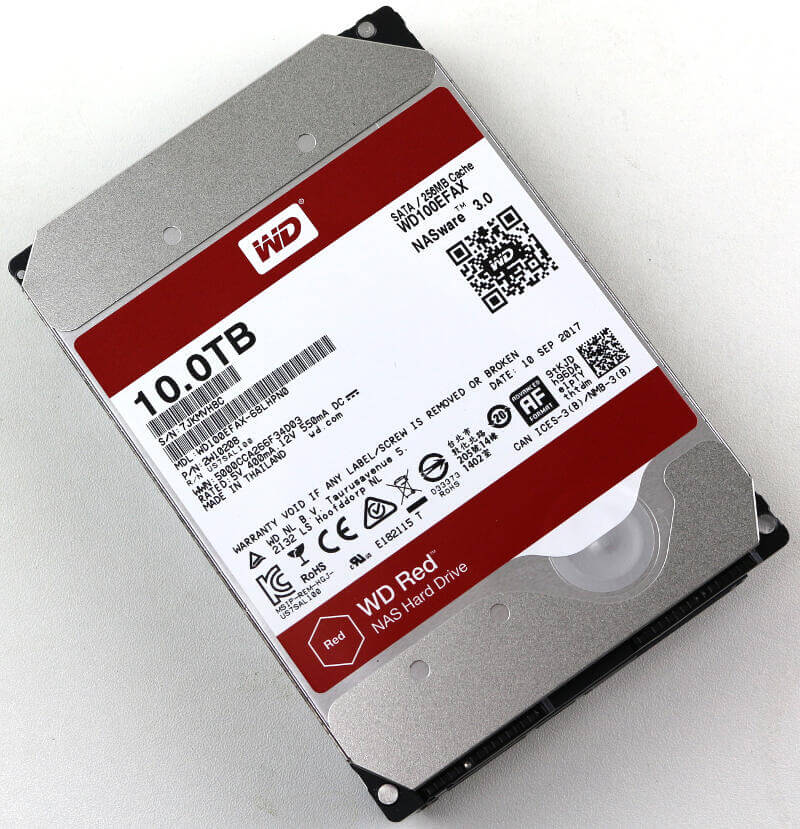 WD RED 10TB Photo top angle 2