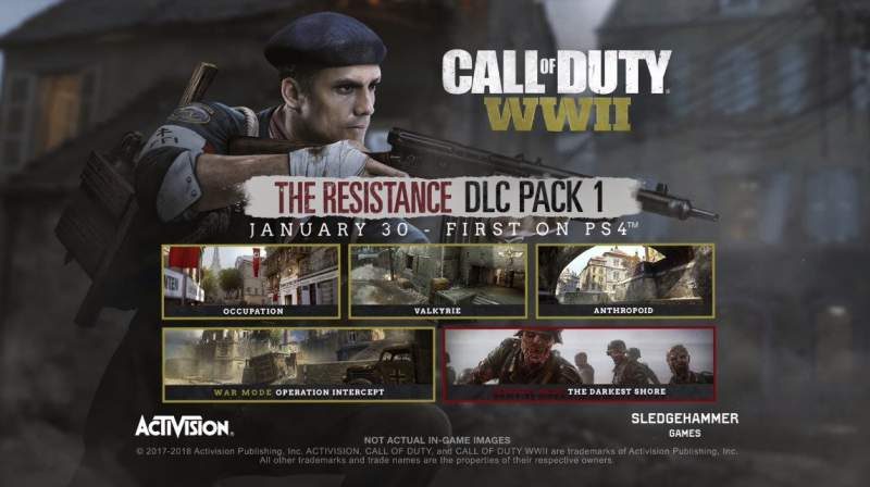 Call of Duty WW2 "The Resistance" DLC Arriving February 2018