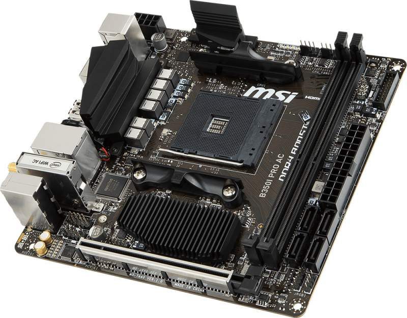 MSI Launches B350I PRO AC AM4 Mini-ITX Motherboard