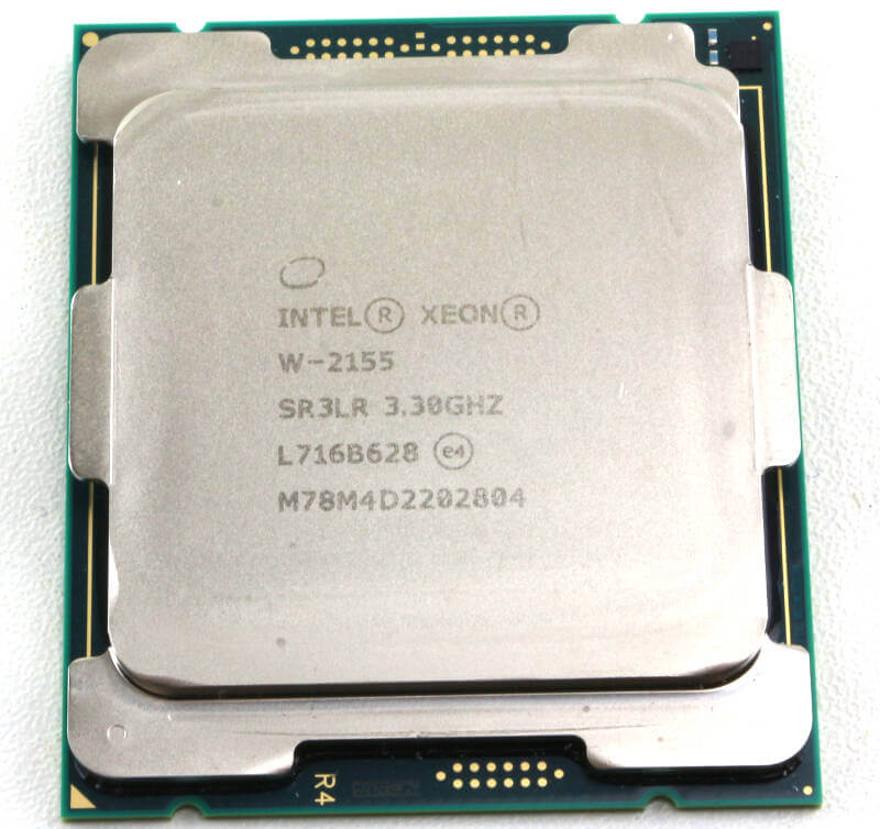 Intel Xeon W-2155 Photo view top