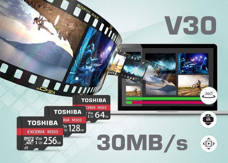 Toshiba Announces V30 EXCERIA M303 Series MicroSDXC
