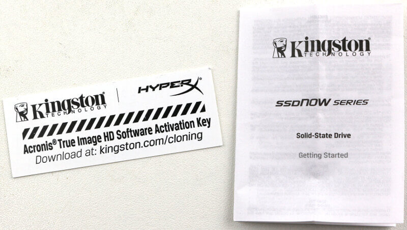 Kingston A1000 480GB Photo package extras