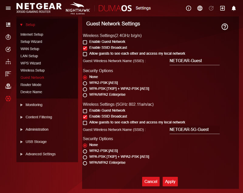 NETGEAR Nighthawk Pro Gaming XR500 SS 01 AS1 Setup 7