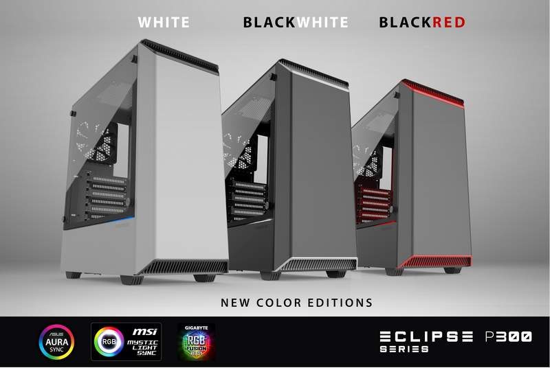 Phanteks Announces Three New Colours for the Eclipse P300