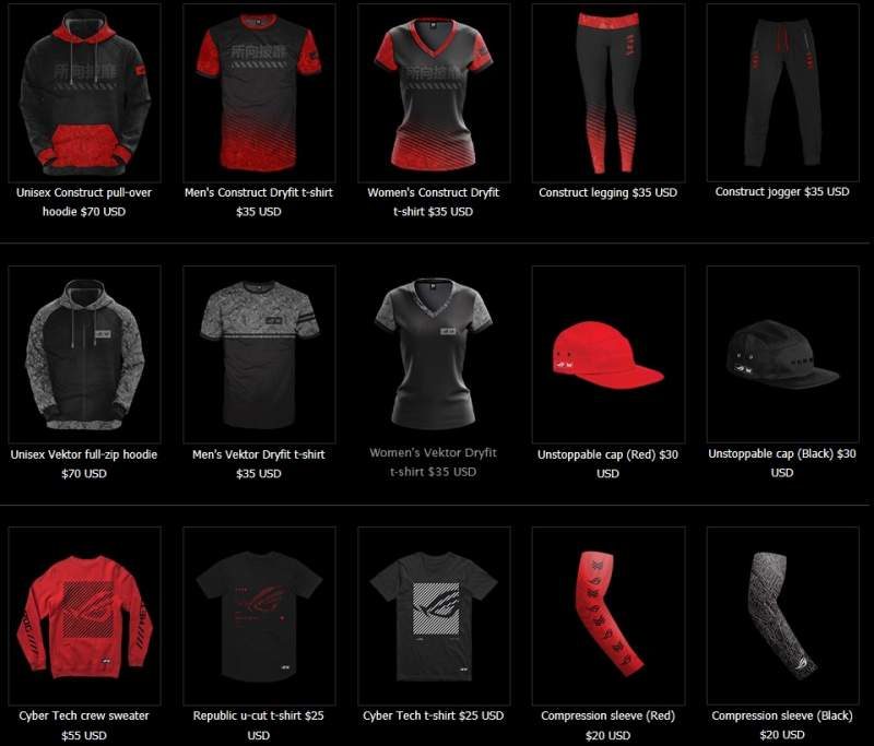 ASUS Launches 2018 ROGxMETA Clothing Collection