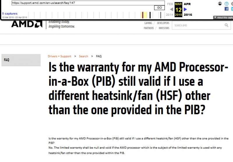 AMD Clarifies Warranty When Using Aftermarket CPU Coolers
