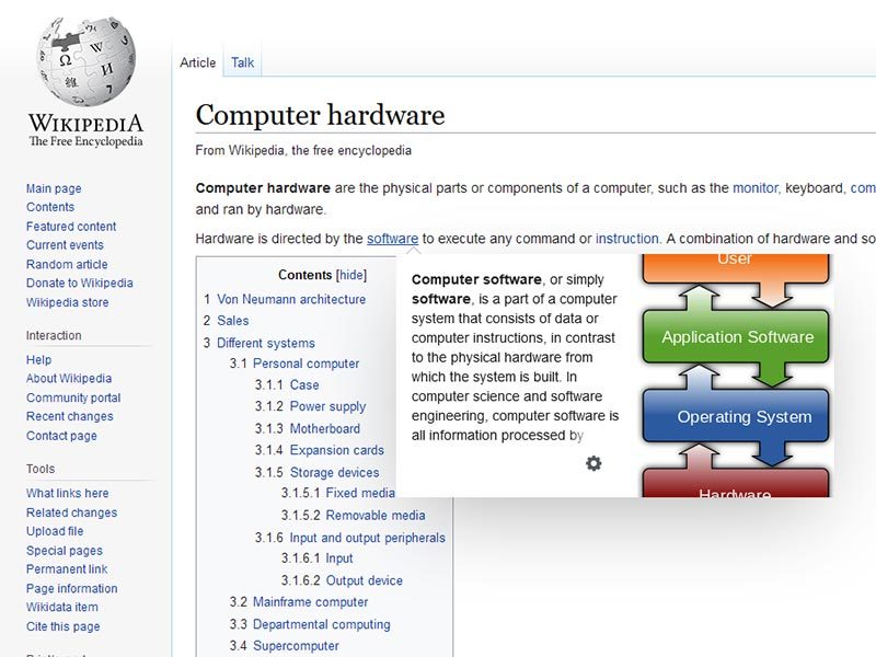 Wikipedia Adds Page Preview on Mouseover Feature