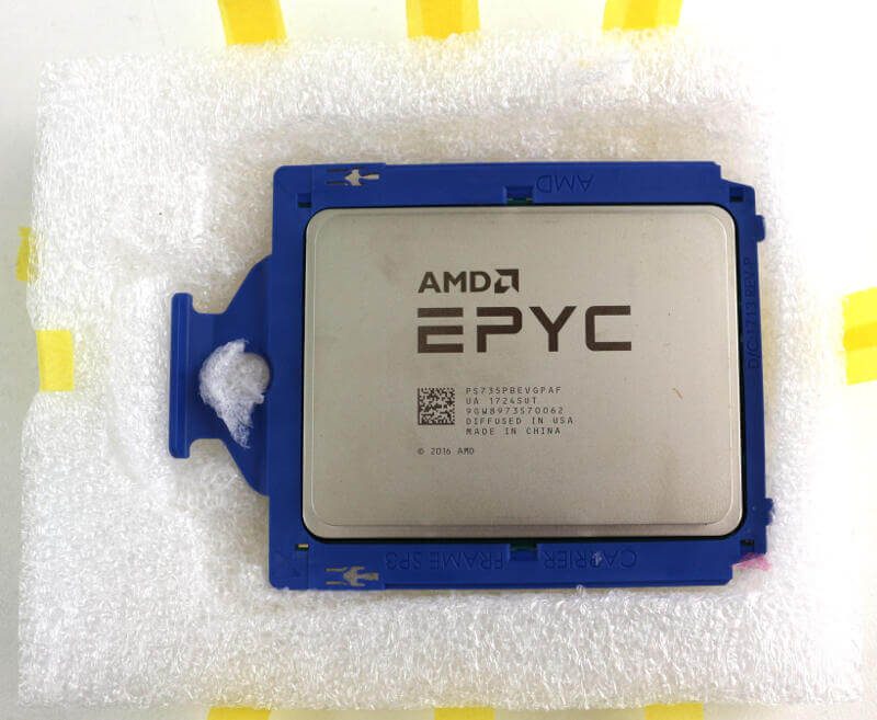 AMD EPYC 7351P Photo box open