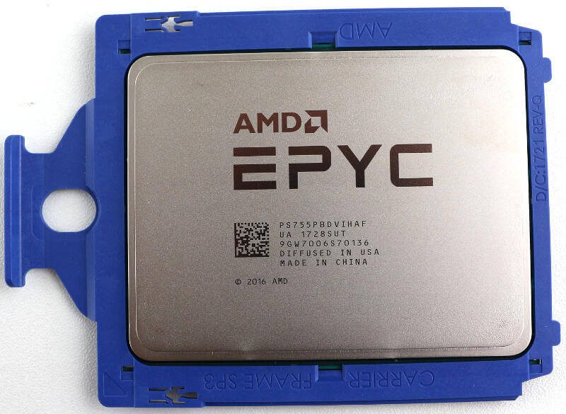AMD EPYC 7551P Photo view top