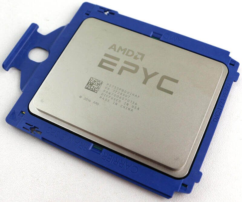AMD EPYC 7551P Photo view top angle