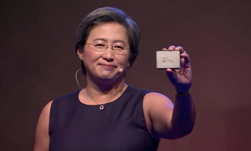 AMD Lisa Su shows off 7nm 2nd-Generation EPYC CPU
