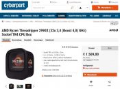 AMD Ryzen Threadripper 2990X CPU Gets Listed for €1509