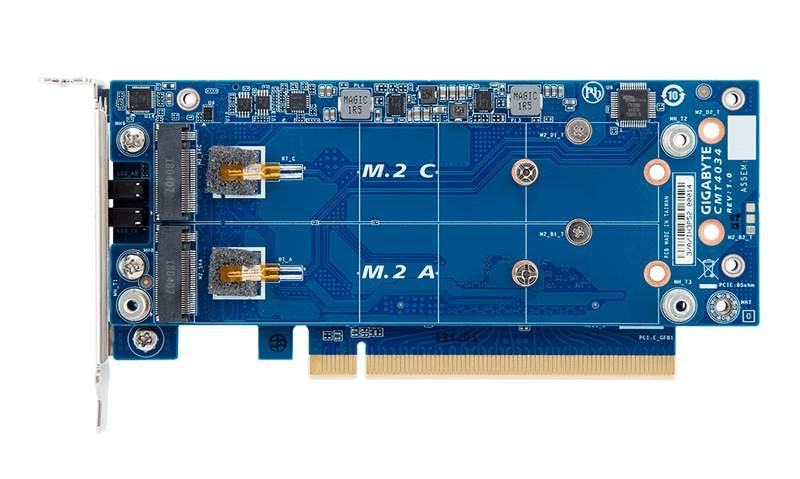 Gigabyte Multi-M.2 SSD PCIe Riser Cards Now Available