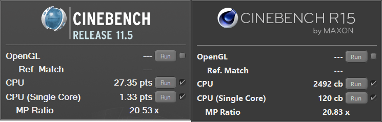 AMD EPYC 7351P Bench Media cinebench