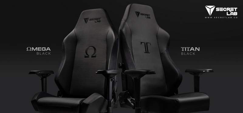 Secretlab Unveils All Black Edition For Omega And Titan Series