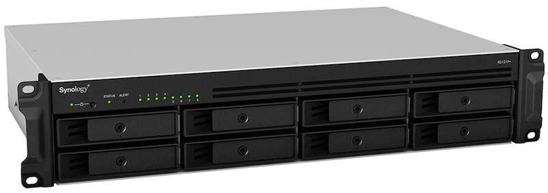 Synology RS1219+ front angle
