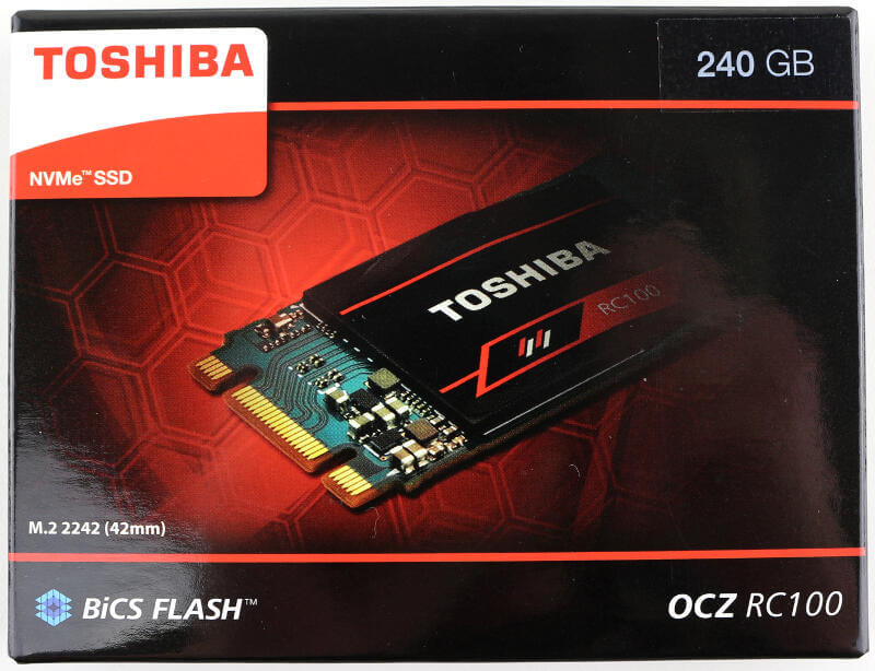 Toshiba OCZ RC100 240GB Photo box front