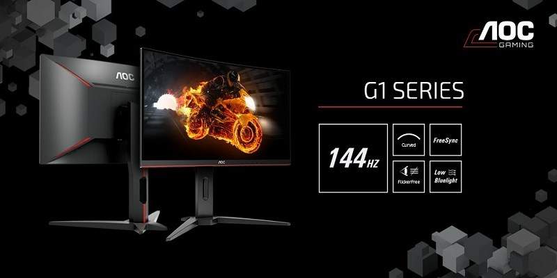 AOC Announces the G1 Series Curved 144Hz Gaming Monitors