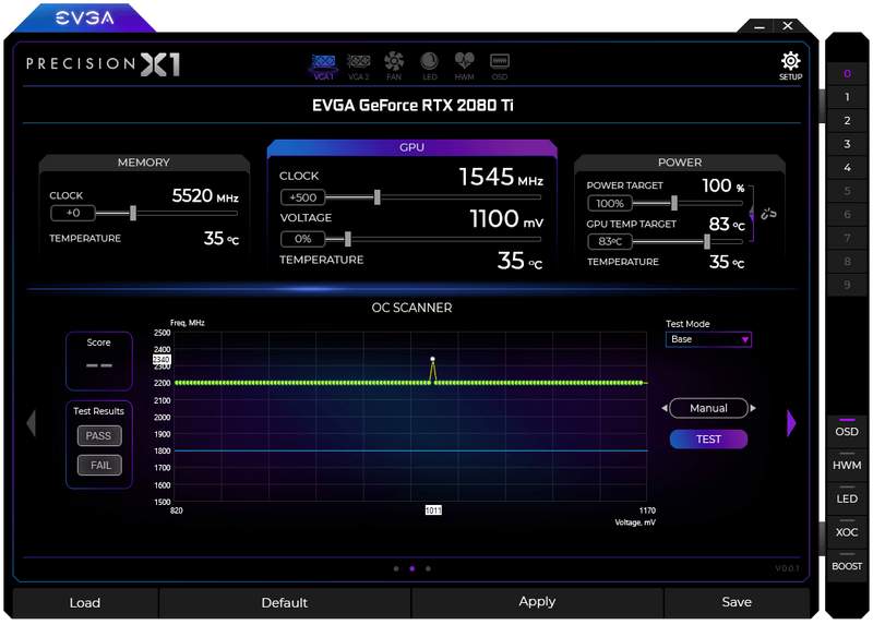 EVGA Precision X1 for GeForce RTX 20-Series Now Available