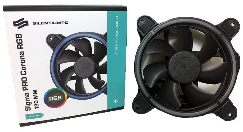 SilentiumPC Corona HP RGB Kit Computer case Fan 14 cm Black