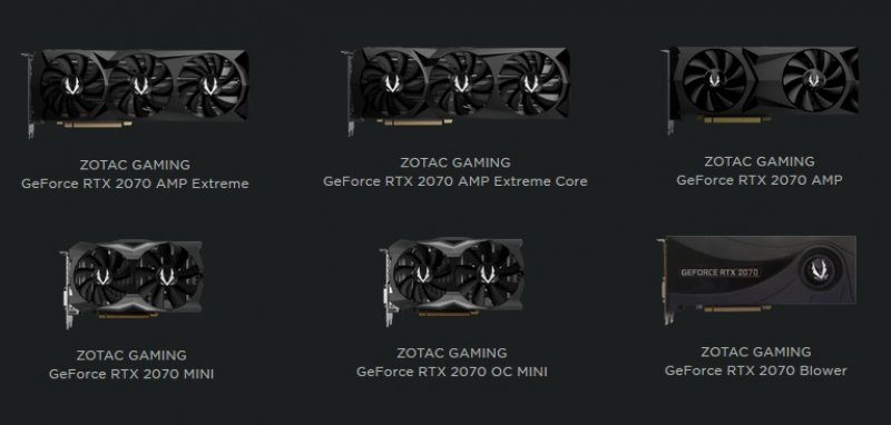 ZOTAC Unveils Their GeForce RTX 2070 Video Card Lineup