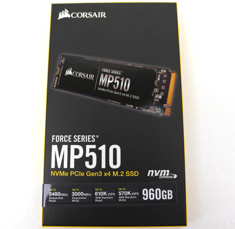 Corsair Force MP510 960GB Photo box front