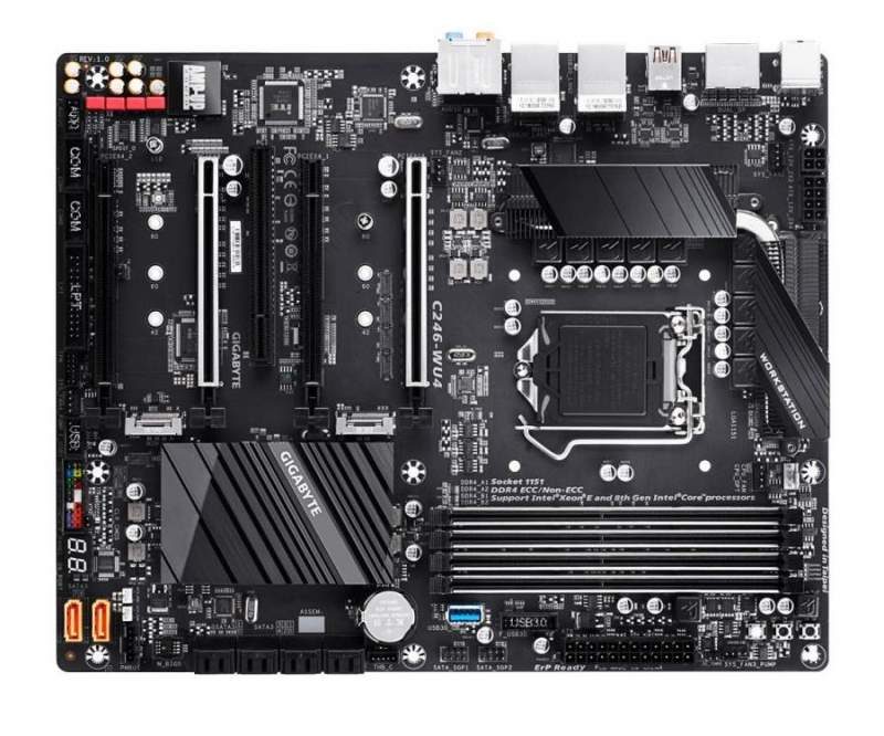 Gigabyte Launches the C246-WU4 Server Motherboard